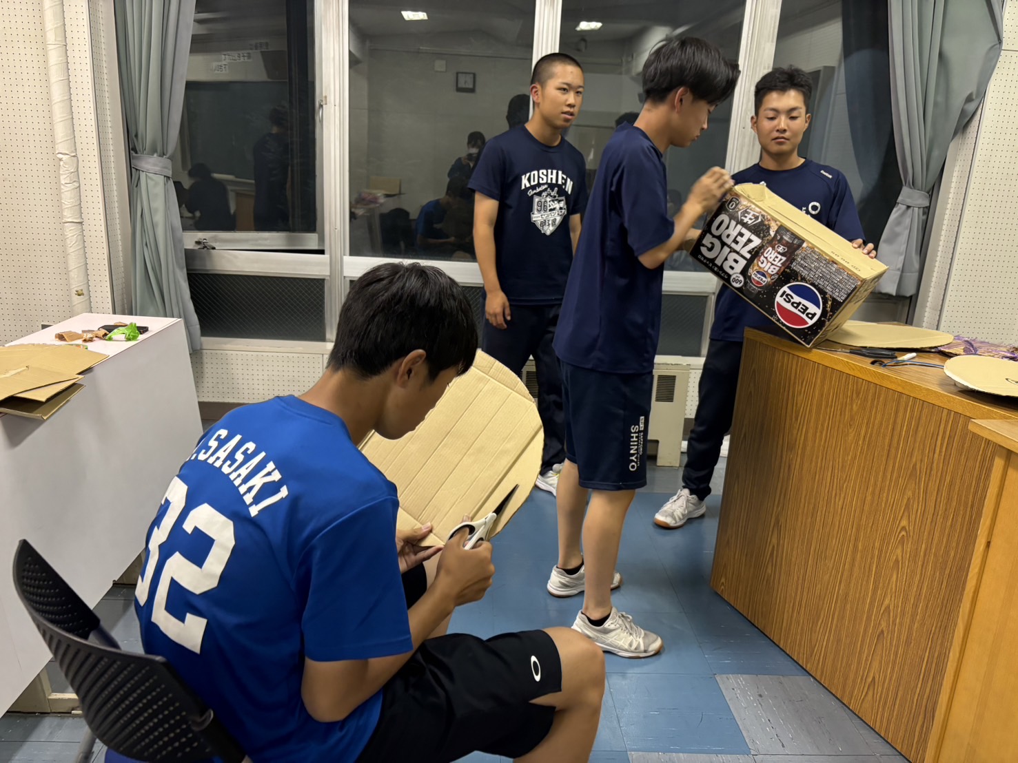 体育祭準備、進行中