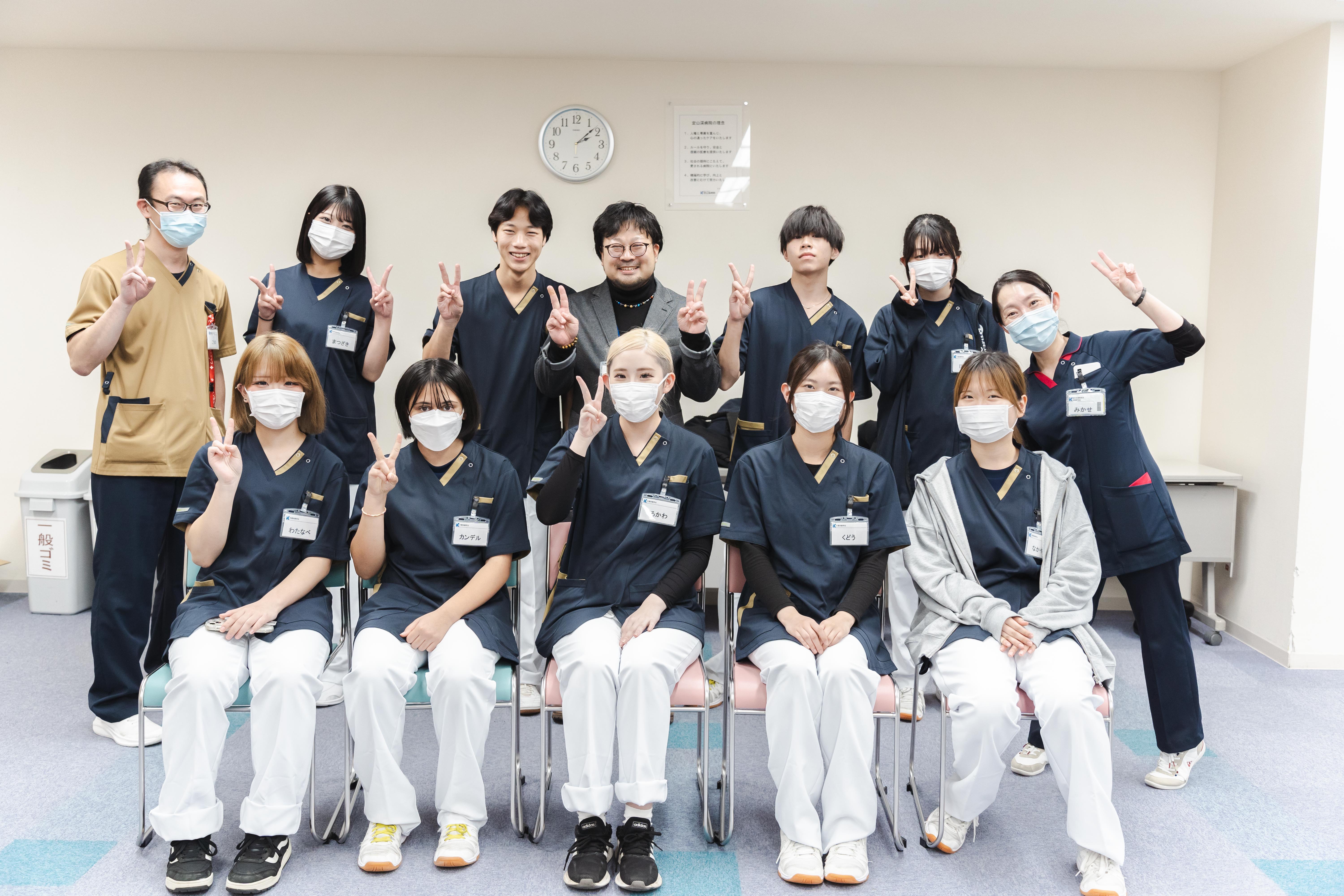 1・2年次の生徒が「ふれあい看護体験」に参加