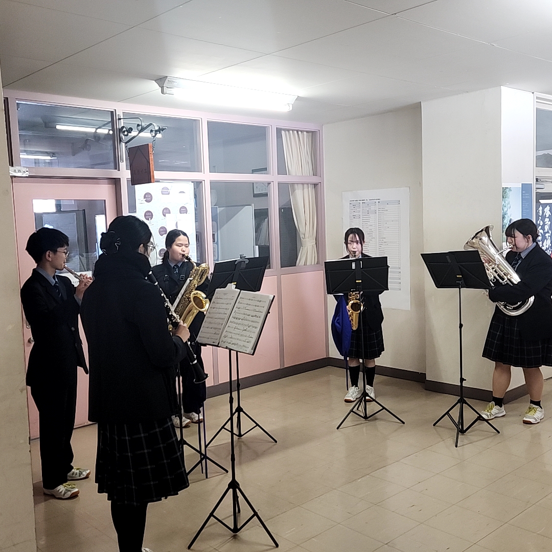 吹奏楽部がソロ・アンサンブルのコンテストに出場しました