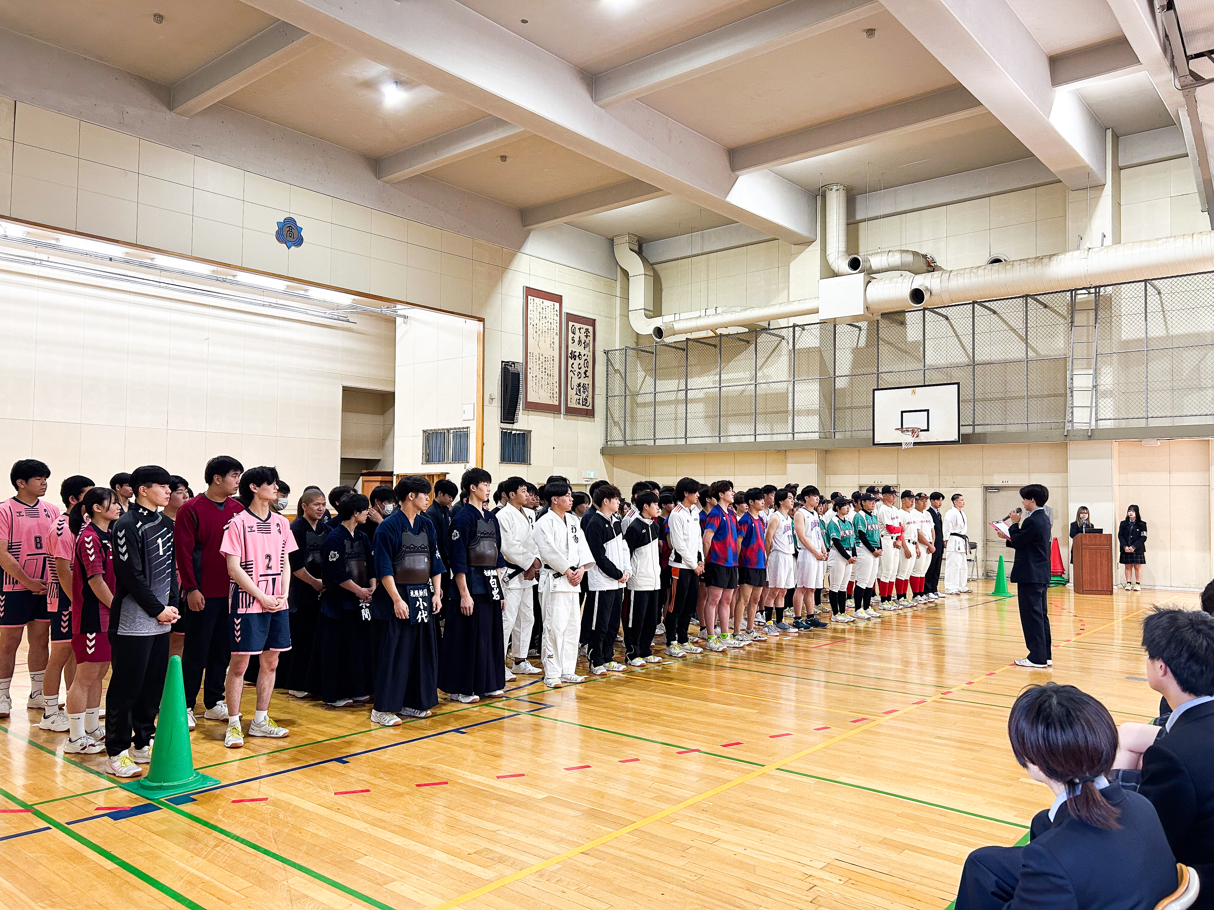 高体連壮行会を行いました